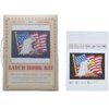 QJBMEI Latch Hook Rug Kits for Adults with Printed American Flag Canvas DIY Tapestry Kits Rug Making Kit Crocheting Embroidery Set 20.5" X 15",American Flag,52×38CM