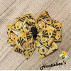 Bee Gnome Pinwheel Hair Bow