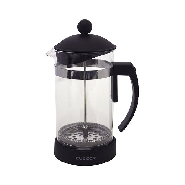 ZUCCOR Milano Heat Resistant (Borosilicate) Gourmet Black Coffee Maker, 32 oz