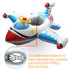 Baby Inflatable Pool Float Swimming Float Boat with Steering Wheel Horn for Kids Toddlers Age 1-4 Boys Girls Inflatable Ride-ons Summer Pool Swim Ring Beach Supplies