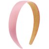 SuPoo Satin Headbands Pink Silk Headbands for Women Girls 1.1 inch Hard Head Band Non Slip Fashion DIY Hair Band Hoop Trendy y2k Hair Accessories Diademas Para Mujer Simple Solid Hairbands