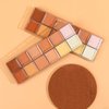 VERONNI Cream Concealer Palette, 12 Colors Makeup Contour Face Contouring Cream Palette, Full Coverage Camouflage Base Foundation Makeup Palette, Professional Daily Makeup