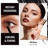 Oulac Waterproof Mascara Black Makeup, Lashes Volumizing & Lengthening Mascara, Smudge-Proof, Flake-Free, No Clumping, Vegan & Clean Beauty Formula 8.5g