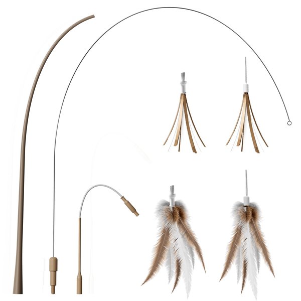 CYROS Replacement Tail Attachments for Cat Toy PT2029 (Brown)