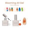 MAYCHAO Clear Blooming Gel, 15ml Soak Off Nail Lamp Gel Nail Polish Glossy Finish Long Lasting for Home Nail DIY Manicure, 0.5 OZ