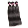 Brazilian Straight Bundles With Closure 3 Bundles Unprocessed Virgin Human Hair Bundles With Free Part Lace Closure Hair Extensions Natural Color (22 24 26+20", Free Part)