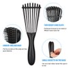Emoly 2 Pack Detangling Brush for Natural Hair-Detangler for America 3a to 4c Kinky Wavy, Curly, Coily Hair, Detangle Easily with Wet/Dry (Black)