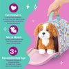 Glitter Girls – Stuffed Dog & Carrier – Doll Accessories – Golden Labradoodle – Toys for Kids 3 Years+ – Froo Froo & Pup Carrier Set