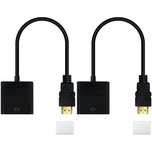 GRABOTE HDMI to VGA Adapter Compact and Portable Great Signal Conversion for Projectors and HDTVs Ideal for On-The-Go Use Lightweight Easy to Carry Advanced IC Chip for Optimal Performance