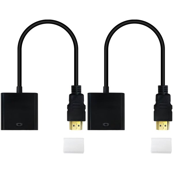 GRABOTE HDMI to VGA Adapter Compact and Portable Great Signal Conversion for Projectors and HDTVs Ideal for On-The-Go Use Lightweight Easy to Carry Advanced IC Chip for Optimal Performance