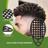 KOUPA Magic Silicone Curly Hair Brush, One Piece Twist Curl Comb for Afro Curls, Washable Hair Tool for Men Women, Black, 1 Piece
