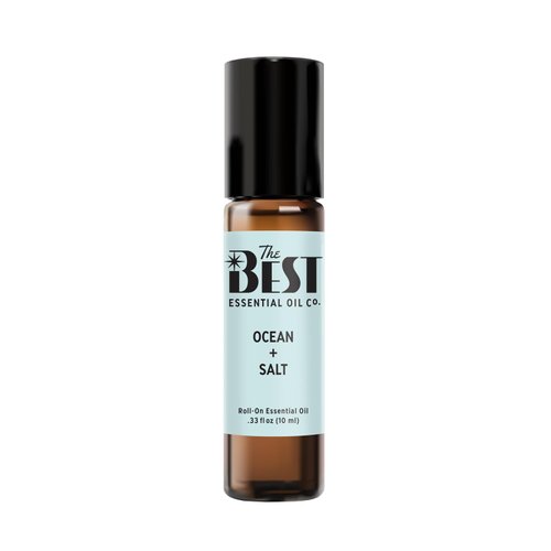 The Best Ocean + Salt Essential Oil Roll-On Blend- Premium Grade- Pre-Diluted in Coconut Oil- Ready to Use- 10 ml (.33 fl oz)