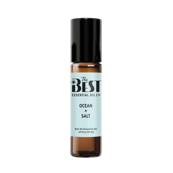 The Best Ocean + Salt Essential Oil Roll-On Blend- Premium Grade- Pre-Diluted in Coconut Oil- Ready to Use- 10 ml (.33 fl oz)