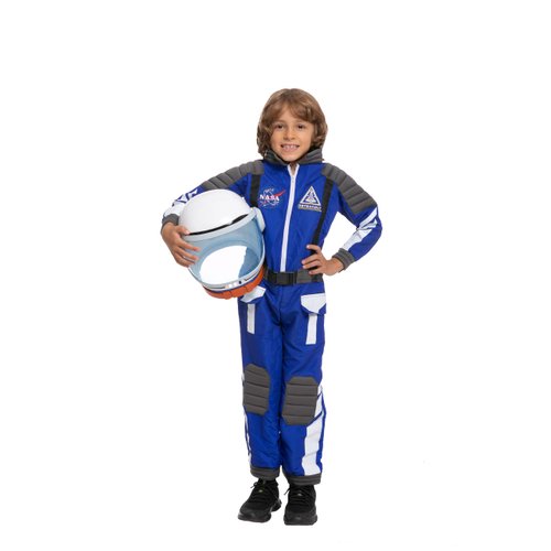 Spooktacular Creations Halloween Child Unisex Blue w/Black details Astronaut Costume for Party Favors (Small (5-7yr))