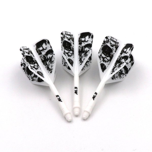CUESOUL Dart Flights White with pattern design
