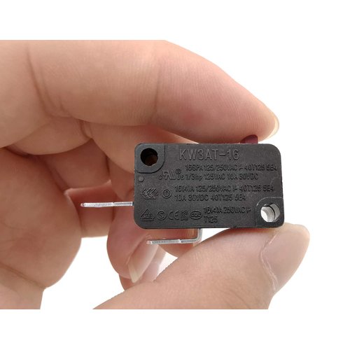 Microwave Oven Door Switch Replacement Part, 16A 125VAC, KW3AT-16 (Downward Compatible with KW3A-16), Normally Open - 1Pc