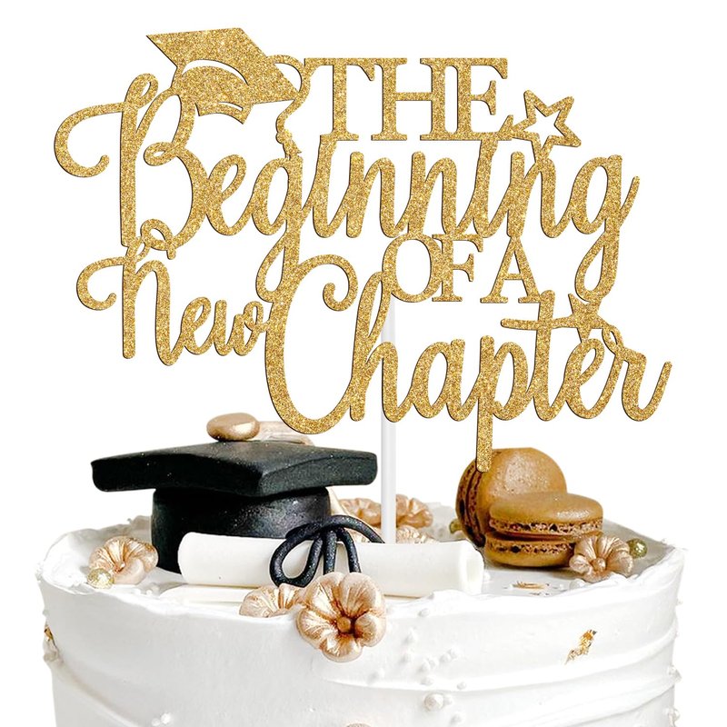 The Beginning of A New Chapter Cake Topper, Let the Adventure Begin ...