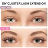 KISSXIAOYA Cluster Lashes Extensions, 144Pcs Individual Cluster Lashes D Curl 11mm, Wide Stem Cluster Eyelashes Soft Natural False Eyelashes Cluster DIY Eyelash Extension At Home (11mm, D Curl)
