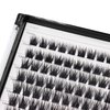 Bodermincer 120pcs 8-10-12-14mm Mixed,10-12-14-16mm Mixed Wide Cluster Clusters Individual Lashes Professional Makeup Individual Cluster EyeLashes Grafting Fake False Eyelashes Eyelash Extension