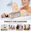BEZOX Foot Scrubber for Dead Skin - Stainless Steel Heel Callus Foot File for Efficient Callus Removal - Foot Scraper Rasp for Smooth Feet (Dark)