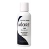 Adore Semi Permanent Hair Color - Vegan and Cruelty-Free Hair Dye - 4 Fl Oz - 130 Blue Black (Pack of 2)