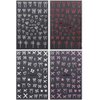 4 Sheets Embossed Bow Nail Stickers,Cute Bows Ribbon Nail Art Stickers Pink Red White French Bowknot Star Heart Nail Decals Y2K Butterfly Sticker Nails for Nail Design Nail Decor Nail Art Supplies