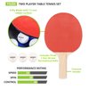 Champion Sports PN200 Table Tennis Set: 2 Player Ping Pong Accessories Kit with 2 Paddles & 3 Balls, Indoor Ping Pong Equipment for Men, Women & Kids