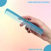 Allegro Combs 400 Barber Comb Hair Cutting Combs Pocket Combs Combs for Hair Stylist Comb Set Styling Comb 6 Pcs. (Baby Blue)