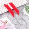 30 Pieces Parting Comb for Braids Hair Rat Tail Comb Steel Pin Rat Tail Carbon Fiber Heat Resistant Teasing Combs with Stainless Steel Pintail (Red)