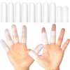 HioIoiH Silicone Finger Protectors for Man, 10 Pack Gel Finger Cots & Protector,Relief from Pain of Finger Tips Cracked, Arthritis