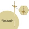 LELEVTXP 2 Pcs Girls Chopsticks Vintage Hair Sticks Hairpins Vintage Hair Accessories for Women Girls Long Hair (Golden)