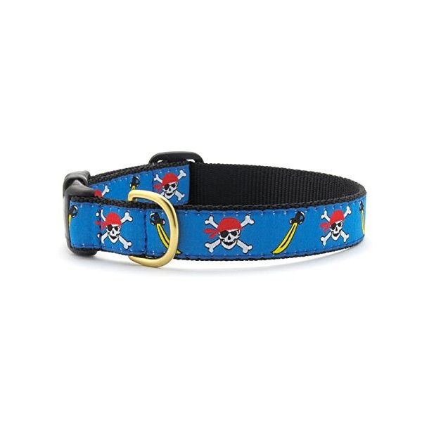 Up Country Skully Dog Collar (X-Small (6-12”) 5/8" Wide)
