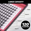 DIY Eyelash Extension Lash Clusters 120 Clusters False Eyelash 3D Effect Individual Natural Lashes Set at Home Eyelash Extension Kit Lashes Pack Sparkle Mixed