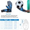 Malker Soccer Goalie Gloves Goalkeeper Gloves with Fingersave and Double Wrist Protection, Strong Grip Goalkeeper Gloves for Youth&Adult Size 8 (Black)