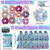 110 PCS Mermaid Party Favors for Girls Mermaid Birthday Decorations Party Supplies Include 12 Pen 12 Notepad 12 Shiny Metallic Scrunchies 12 Slap Bracelet 12 Gift Bag 50 Mermaid Sticker (Mermaid)