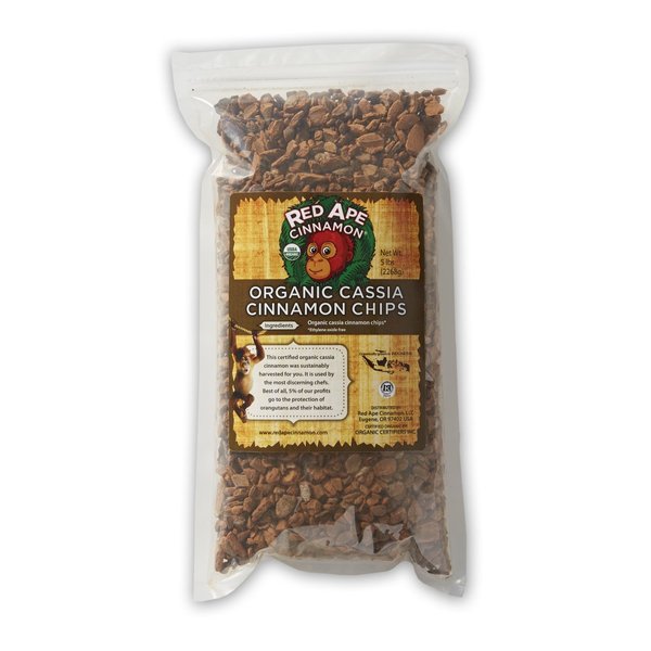 Red Ape Cinnamon Organic Cassia Cinnamon Chips, 1 Pound