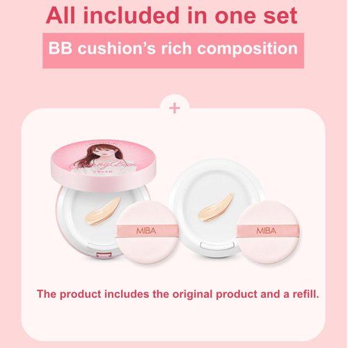 MIBA Ion Calcium Mineral BB Cushion 12g + Refill 12g / 0.85 oz. Put BB cream in an airless cushion. Moisturizing that doesn't dry out until the end. BB cream is contained in the container