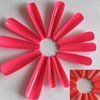 120pc XL Coffin Press on Nails Extra Long Colored Ballerina False Nail Tips Full Cover Artificial Fingernails Manicure Design Desigh Women Girls Christmas Gift (Hot Pink)