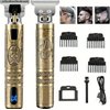 Professional Hair Clippers for Men, Cordless Rechargeable T-Blade Trimmer, Beard and Hair Trimmer, Shaver and Haircutting Kit with Combs