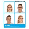 DOOViC 4 Pack Computer Reading Glasses Blue Light Blocking Anti Eyestrain Flexible Lightweight Readers for Women Men 1.5 Strength