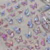 Butterfly Nail Art Stickers Pink Blue Butterfly 5D Embossed Nail Decals Shell Light Butterfly Self-Adhesive Nail Designs Stickers Acrylic Nail Art Supplies for Women Girls DIY Nail Art Decorations