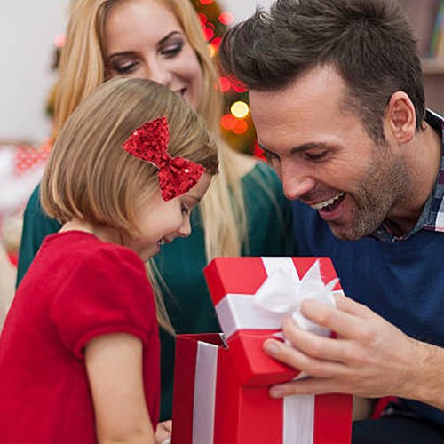 Love Fairy 3-Inch Glitter Bow Hairpin - Sparkling Sequin Bow Tie Hair Clip for Girls,Teens, and Women (Red)