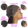Deep Wave Lace Front Wigs Human Hair 180% Density Curly Lace Front Wig Human Hair 13x4 Lace Frontal Wigs for Black Women with Baby Hair and Special Designed Adjustable Straps (Deep Wave Wig, 24 Inch)