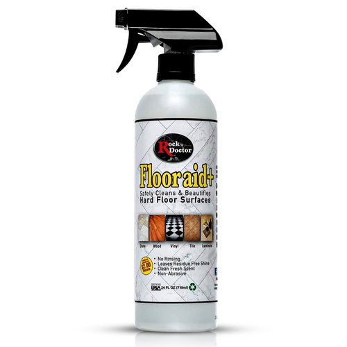 Rock Doctor Flooraid+ Multi Surface Cleaner for Hard Floor Surfaces, Cleans Vinyl, Ceramic Tile, Stone, Laminate, and Hardwood Flooring, Biodegradable, 24 oz. Bottle Pack of 1