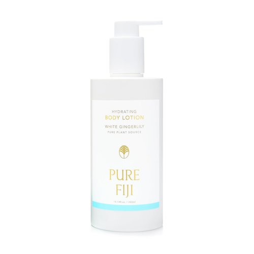 PURE FIJI Hydrating Body Lotion 10.14 oz / 300 ml – Nourishing, Lightweight, Fast-Absorbing, Tropical Moisturizer, Natural Ingredients, Coconut Milk, Daily Skincare (10.14 oz, White Gingerlily)