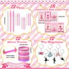 Yeaqee 98 Pcs Ballerina Party Favors Include Ballet Drawstring Backpacks Silicone Bracelets Keychains Blowouts Small Spiral Notebook Retractable Ballpoint Pens Button Ballerina Tattoos for Dance Party