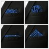 SHLAX&WING 5 Pieces Assorted Mens Silk Pocket Square Handkerchiefs Set 20
