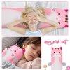 MIAOHAHA Long Plush Toy Cat Pillow Cute Plush Cat Toy Doll Stuffed Animal Cat Hugging Pillow for Sleeping Gift for Kids and Girls(Pink,50cm/19.6in)