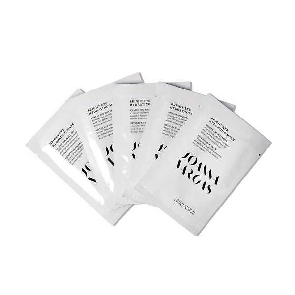Joanna Vargas Bright Eye Hydrating Mask. Concentrated Ultra-Luxe Bamboo Hydration Sheet Masks Target Dark Circles, Expression Lines and Skin Tone. 5 Sheets (0.35 oz/sheet)