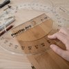 Pacific Arc's 6 Inch 360 Degree Plastic Circular Protractor Clear